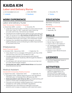 Resume example